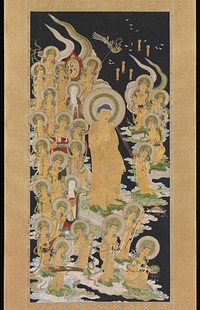 Buddha and Attendants, Japan