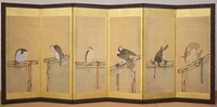 Tethered Hawks, after Soga Chokuan