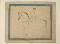 Nawab Muzaffar 'Ali Khan on Horseback, attributed to Rai Kalyan Das (Chitarman II)