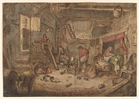 Peasant Family in a Barn