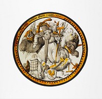 Roundel with the Temptation of Saint Anthony, German