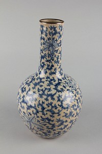 Vase with floral scrolls