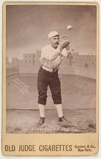 Richardson, Left Field, Boston, from the series Old Judge Cigarettes