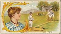 Cricket, from the Games and Sports series (N165) for Old Judge Cigarettes issued by Goodwin & Company