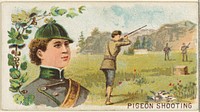 Pigeon Shooting, from the Games and Sports series (N165) for Old Judge Cigarettes issued by Goodwin & Company