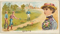 Quoits, from the Games and Sports series (N165) for Old Judge Cigarettes