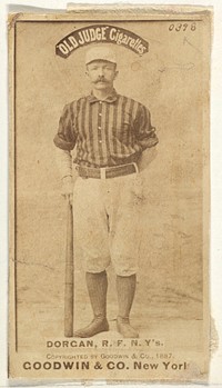 Michael Cornelius Dorgan, Right Field, New York, from the Old Judge series (N172) for Old Judge Cigarettes issued by Goodwin & Company