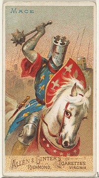 Mace, from the Arms of All Nations series (N3) for Allen & Ginter Cigarettes Brands issued by Allen & Ginter