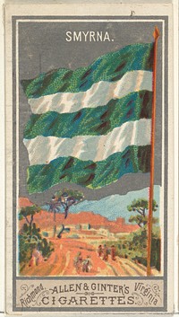 Smyrna, from the City Flags series (N6) for Allen & Ginter Cigarettes Brands issued by Allen & Ginter 