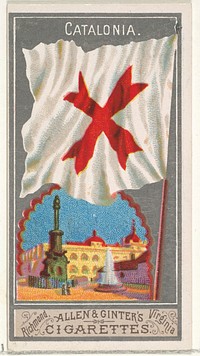 Catalonia, from the City Flags series (N6) for Allen & Ginter Cigarettes Brands