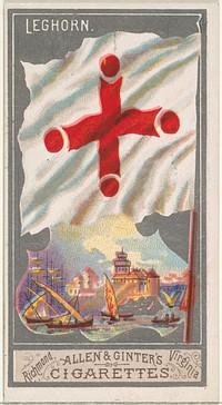 Leghorn, from the City Flags series (N6) for Allen & Ginter Cigarettes Brands issued by Allen & Ginter 