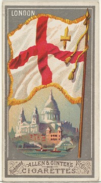 London, from the City Flags series (N6) for Allen & Ginter Cigarettes Brands issued by Allen & Ginter 