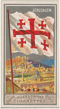 Jerusalem, from the City Flags series (N6) for Allen & Ginter Cigarettes Brands