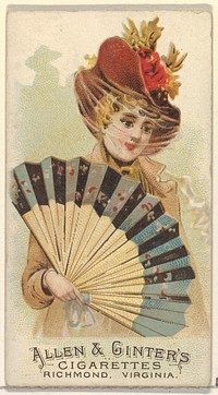 Plate 33, from the Fans of the Period series (N7) for Allen & Ginter Cigarettes Brands issued by Allen & Ginter 
