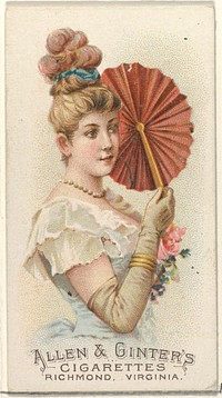 Plate 37, from the Fans of the Period series (N7) for Allen & Ginter Cigarettes Brands issued by Allen & Ginter 