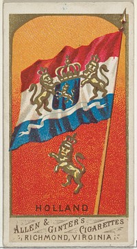 Holland, from Flags of All Nations, Series 1 (N9) for Allen & Ginter Cigarettes Brands issued by Allen & Ginter 