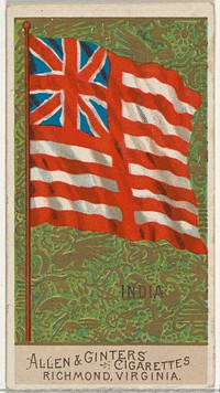 India, from Flags of All Nations, Series 2 (N10) for Allen & Ginter Cigarettes Brands
