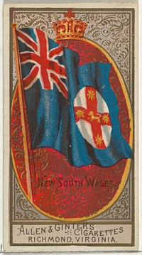 New South Wales, from Flags of All Nations, Series 2 (N10) for Allen & Ginter Cigarettes Brands issued by Allen & Ginter 