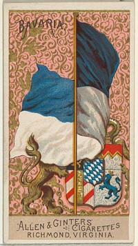 Bavaria, from Flags of All Nations, Series 2 (N10) for Allen & Ginter Cigarettes Brands issued by Allen & Ginter 