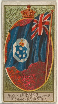 Victoria, from Flags of All Nations, Series 2 (N10) for Allen & Ginter Cigarettes Brands issued by Allen & Ginter 