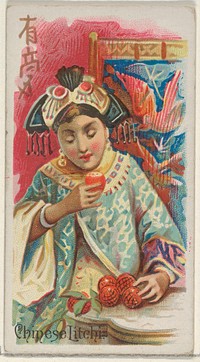 Chinese Lychee, from the Fruits series (N12) for Allen & Ginter Cigarettes Brands
