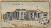 Treasury Building in Washington, from the General Government and State Capitol Buildings series (N14) for Allen & Ginter Cigarettes Brands issued by Allen & Ginter