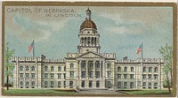 Capitol of Nebraska in Lincoln, from the General Government and State Capitol Buildings series (N14) for Allen & Ginter Cigarettes Brands issued by Allen & Ginter