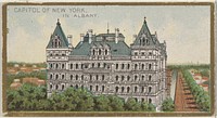 Capitol of New York in Albany, from the General Government and State Capitol Buildings series (N14) for Allen & Ginter Cigarettes Brands