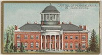 Capitol of Pennsylvania in Harrisburg, from the General Government and State Capitol Buildings series (N14) for Allen & Ginter Cigarettes Brands issued by Allen & Ginter