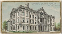 Capitol of New Jersey in Trenton, from the General Government and State Capitol Buildings series (N14) for Allen & Ginter Cigarettes Brands