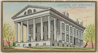 Capitol of Virginia in Richmond, from the General Government and State Capitol Buildings series (N14) for Allen & Ginter Cigarettes Brands issued by Allen & Ginter