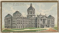 Capitol of Indiana in Indianapolis, from the General Government and State Capitol Buildings series (N14) for Allen & Ginter Cigarettes Brands issued by Allen & Ginter