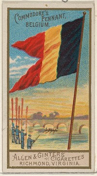 Commodore's Pennant, Belgium, from the Naval Flags series (N17) for Allen & Ginter Cigarettes Brands