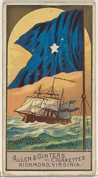 Commodore's Pennant, United States, from the Naval Flags series (N17) for Allen & Ginter Cigarettes Brands issued by Allen & Ginter 