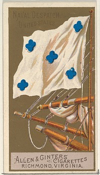 Naval Dispatch, United States, from the Naval Flags series (N17) for Allen & Ginter Cigarettes Brands issued by Allen & Ginter 