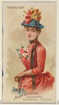 Parade Rest, from the Parasol Drills series (N18) for Allen & Ginter Cigarettes Brands issued by Allen & Ginter 