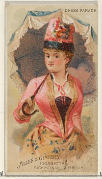 Dress Parade, from the Parasol Drills series (N18) for Allen & Ginter Cigarettes Brands issued by Allen & Ginter 