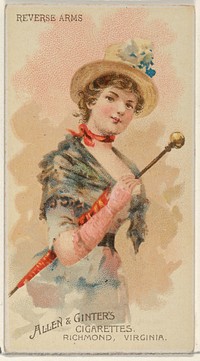 Reverse Arms, from the Parasol Drills series (N18) for Allen & Ginter Cigarettes Brands issued by Allen & Ginter 