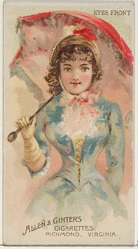 Eyes Front, from the Parasol Drills series (N18) for Allen & Ginter Cigarettes Brands, issued by Allen & Ginter