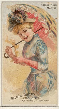 Quick Time March, from the Parasol Drills series (N18) for Allen & Ginter Cigarettes Brands
