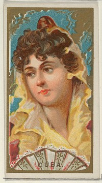 Cuba, from the Types of All Nations series (N24) for Allen & Ginter Cigarettes issued by Allen & Ginter, George S. Harris & Sons (lithographer)