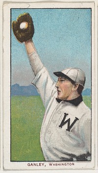 Ganley, Washington, American League, from the White Border series (T206) for the American Tobacco Company issued by American Tobacco Company