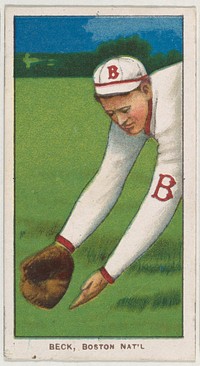 Beck, Boston, National League, from the White Border series (T206) for the American Tobacco Company issued by American Tobacco Company