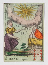 Hab.t de Hapae from Playing Cards (for Quartets) 'Costumes des Peuples Étrangers'