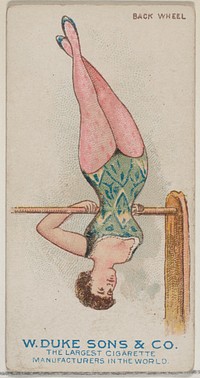 Back Wheel, from the Gymnastic Exercises series (N77) for Duke brand cigarettes