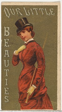 From the Girls and Children series (N58) promoting Our Little Beauties Cigarettes for Allen & Ginter brand tobacco products issued by Allen & Ginter