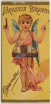 From the Girls and Children series (N64) promoting Virginia Brights Cigarettes for Allen & Ginter brand tobacco products issued by Allen & Ginter 