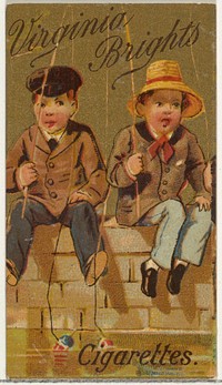 From the Girls and Children series (N64) promoting Virginia Brights Cigarettes for Allen & Ginter brand tobacco products issued by Allen & Ginter 