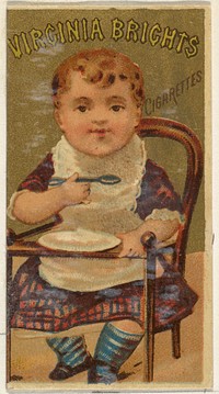 From the Girls and Children series (N64) promoting Virginia Brights Cigarettes for Allen & Ginter brand tobacco products issued by Allen & Ginter 