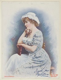 Alice of Old Vincennes, from the Actresses series (T1), distributed by the American Tobacco Co. to promote Turkish Trophies Cigarettes issued by American Tobacco Company